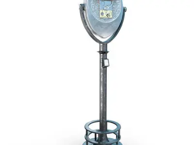 coin-operated binoculars 3D model