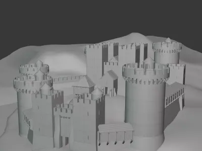 Modular Castle Kit 3D model