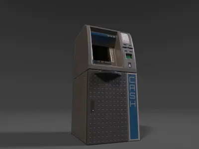 ATM Cashmachine 01 Low-poly 3D model