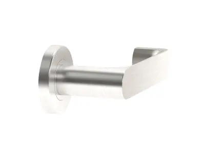 Compliant Satin Stainless Steel Door Handle 3D model
