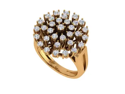Cocktail Ring 3D print model shop
