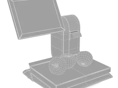Self-service scales 3D model