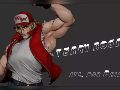 Terry character from street fighter 3D print model