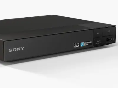 Sony BDP-S5500 blu-ray player Low-poly 3D model