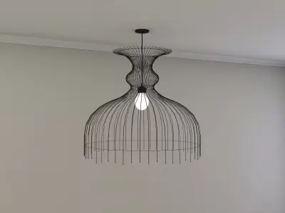 Low Poly Ceiling Light 3D model
