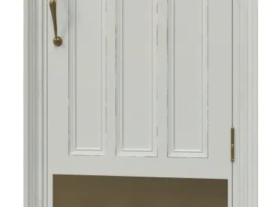 Entrance classic door 37 3D model