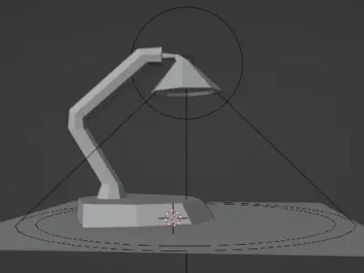 desk lamp 3D model 11