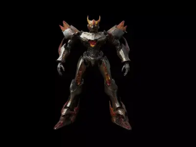 Robots Pack 10 Low-poly 3D model