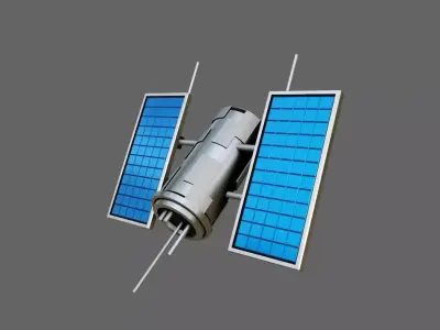 Satellite - Satelite Espacial Low-poly 3D model