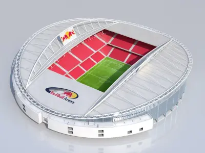 EURO 2024 STADIUM PACK 10 Stadiums Low-poly 3D model