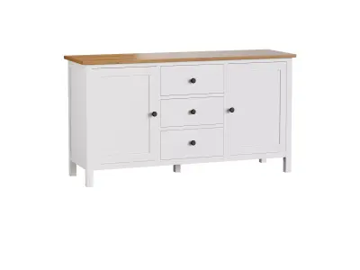 Chest of drawers 3 drawers and 2 doors Terek 3D model