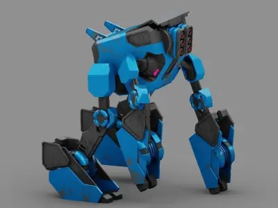 DROID KA  rigged 3D model