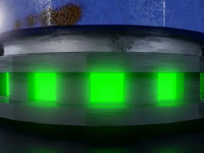 Sci Fi Grenade Low-poly 3D model