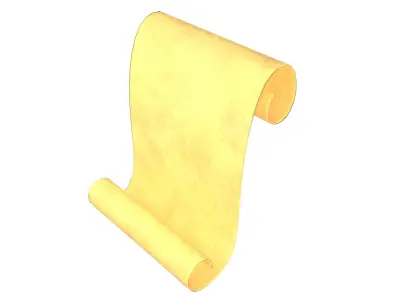 Scroll V1 Pack 01 Low-poly 3D model