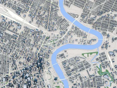Winnipeg City Canada 3D model