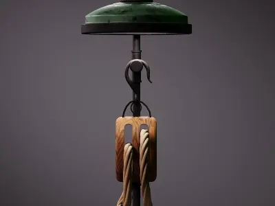 Lamp in mechanical or loft  style 3D model