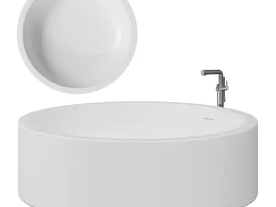 Bathtub Salini set of 5 models 3D model
