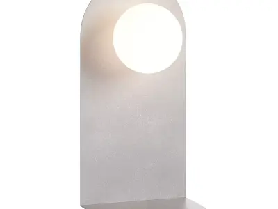 Wall Lamps Mapi with Shelf 3D model