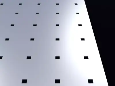 Perforated panel with 2 percent opening 25O108 3D model