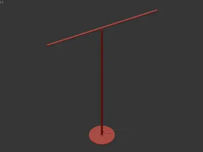 Modern LED Floor Lamp 3D model get