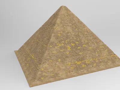 The Great Pyramid -Kheops Khufu Pyramid 3D print model