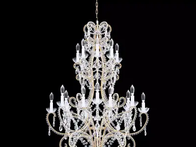 Chandelier Bordeaux Large 3D model