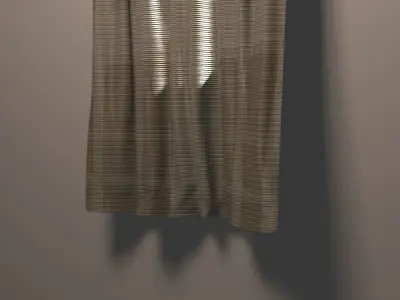 Curtain with light 3D model