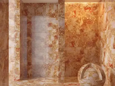 Marble wall 293 3D model