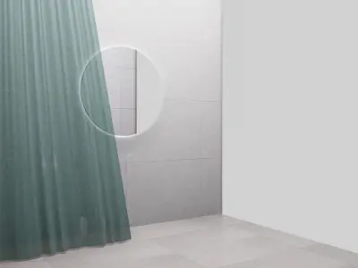 Curtain Straight Line Pack 01 3D model