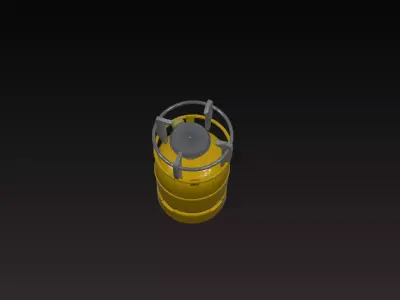 LPG Gas Cylinder  Low-poly 3D model