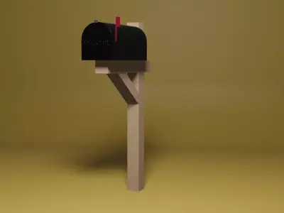 Mailbox Free low-poly 3D model