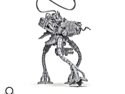 Dark Techno tripod walkers 3D print model