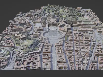 San Pietro Rome Vatican 3D Scan  3D model