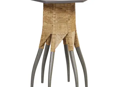 Hex Side table by bakerfurniture   3D model