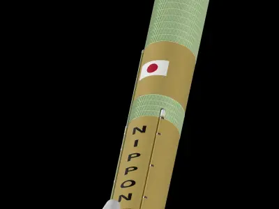 H3 Rocket 3D model