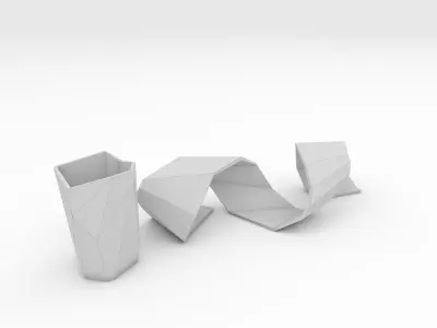 Bench Park 33 Low-poly 3D model