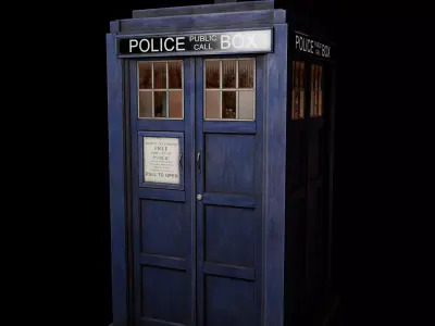 Tardis 3D Model Low-poly 3D model