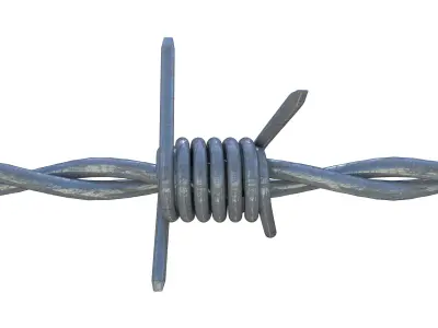 Barb Wire Low-poly 3D model