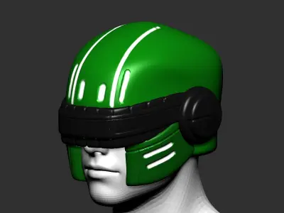 helmet high poly sculpt 3d printable  3D model 105