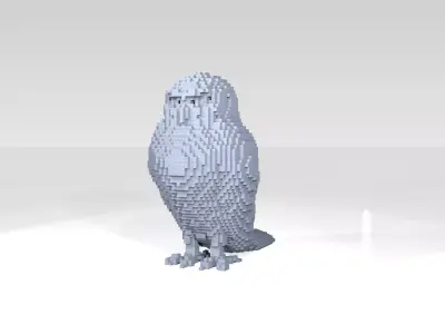 Owl Voxel 3D model