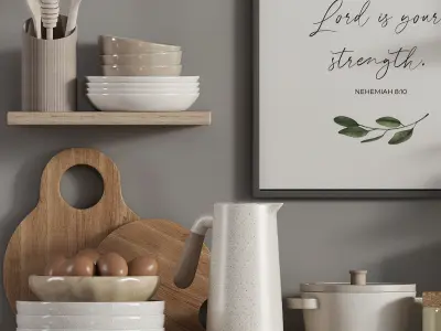 kitchen accessories 02 3D model