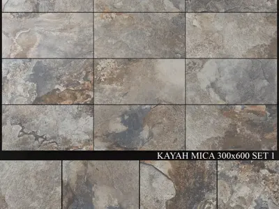 Yurtbay Seramik Kayah Mica 300x600 Set 1 3D model