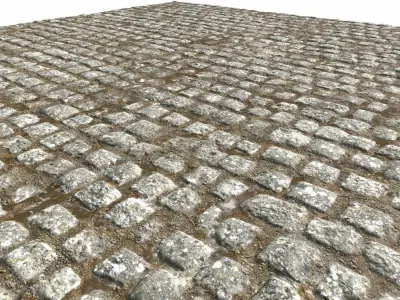 Cobblestone Road 7 PBR Texture