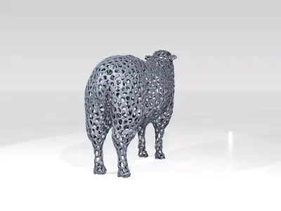 Sheep Voronoi 3D model