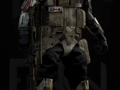 Star Wars Scout Trooper Commander 3D model