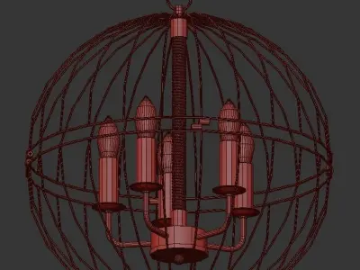 Loft Rope Sphere 3D model