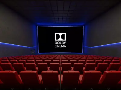 Movie Theater Interior 02 3D model