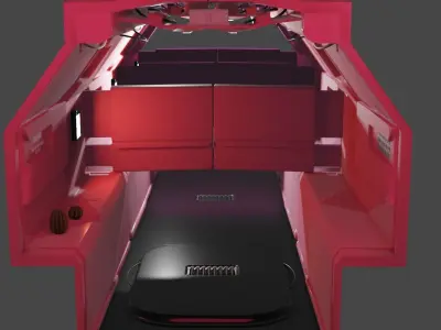 Sci-Fi Interior 3D model fi interior sci 3D model