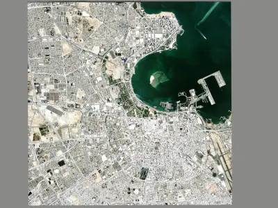 Cityscape Doha Qatar 3D model