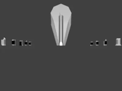 Dilophosaurus Male Left Leg STL 3D print model